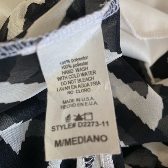 YETTS maxi dress with black & white chevron - Picture 5 of 7